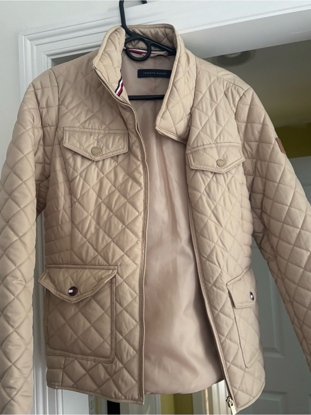 Tommy Hilfiger Women’s Quilted Tan Jacket